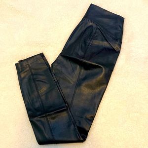 NWT WHBM faux leather leggings Size 4!